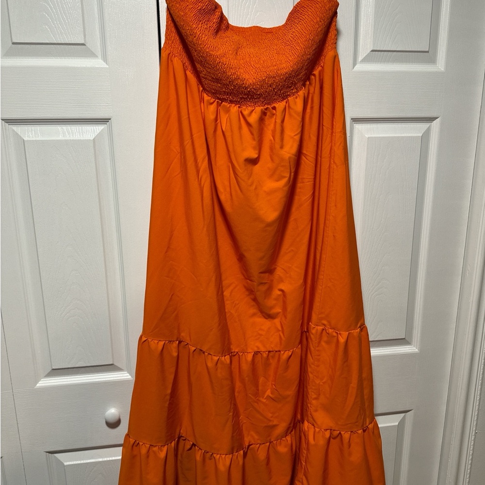 SHEIN Bold Orange Dress